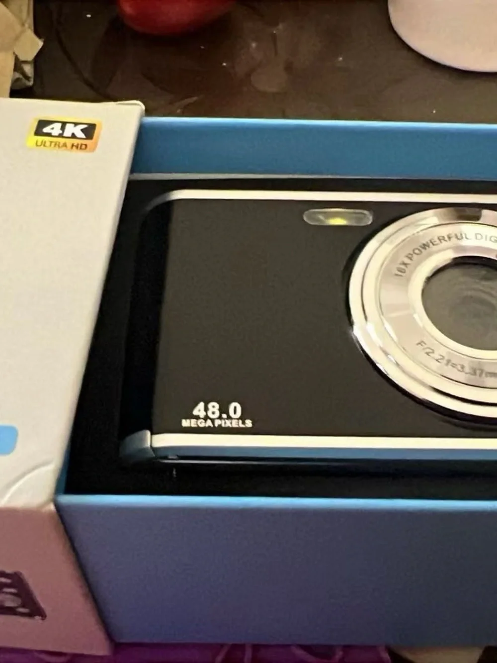Brand new Compact 48MP Black Digital Camera with 4K Video and 2.8
